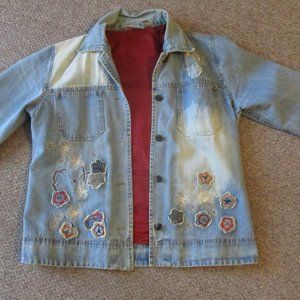 Chico's Design Jean Jacket Dungaree Coat